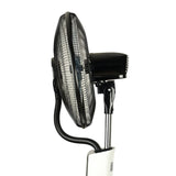 Ventilator cu apa si umidificare BÖHM HOME BSP40-RA, 16 inch, 90W, 3 trepte viteza, rezervor 3L, oscilatie 75°, negru