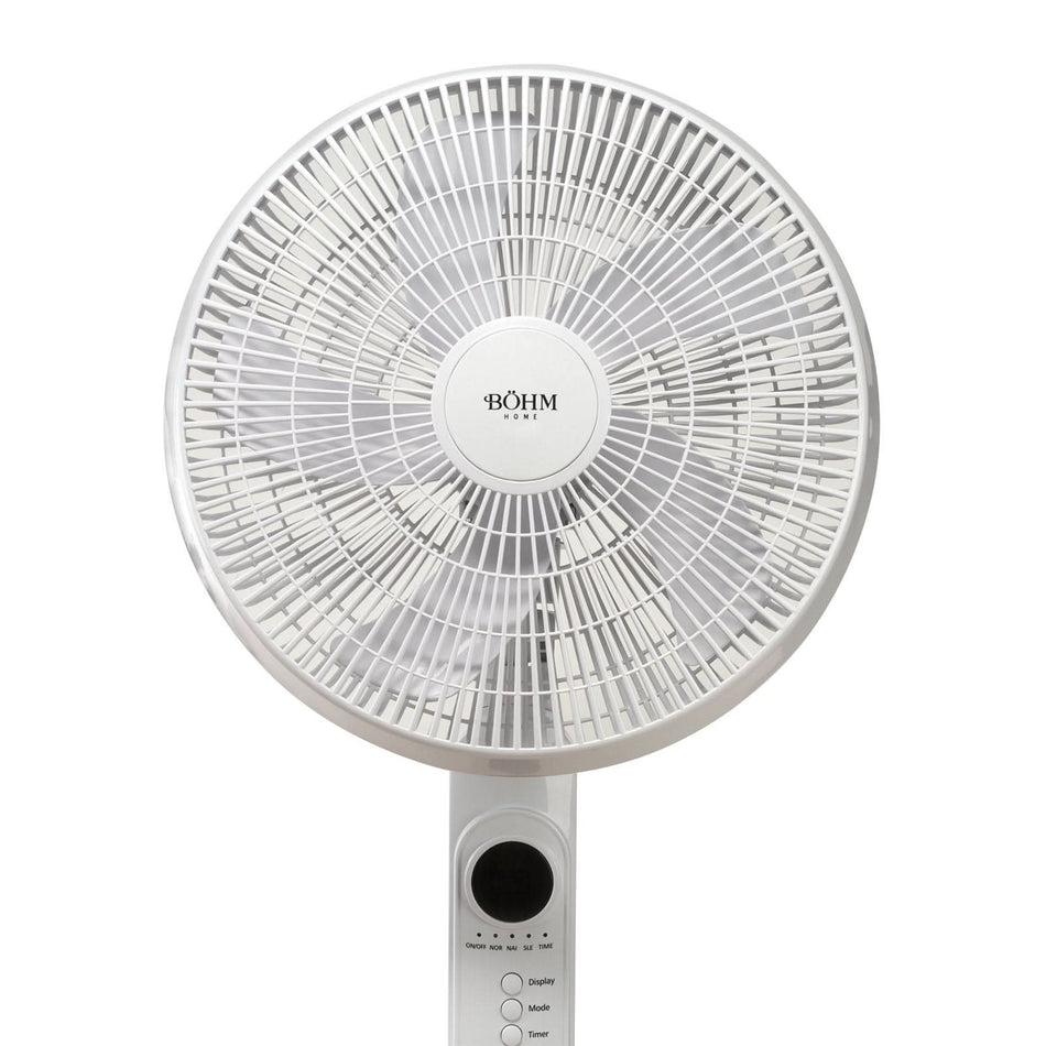 Ventilator de Podea 16" BOHM BF403RC-5B – 3 viteze, 45W, reglaj inaltime pana la 125 cm, functie oscilatie 75°, telecomanda