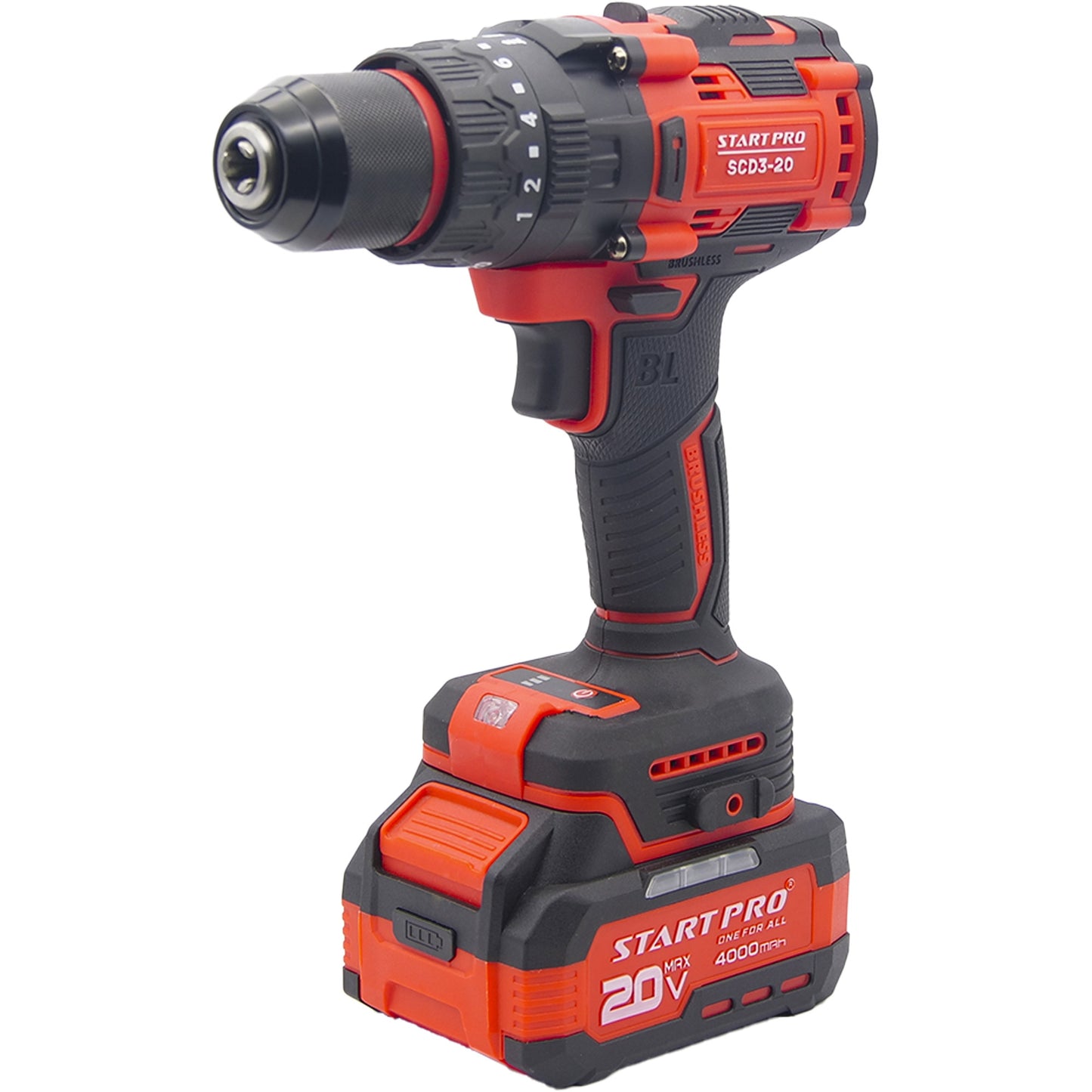 Masina de gaurit si insurubat StartPro SCD3-20 BRUSHLESS, 120Nm