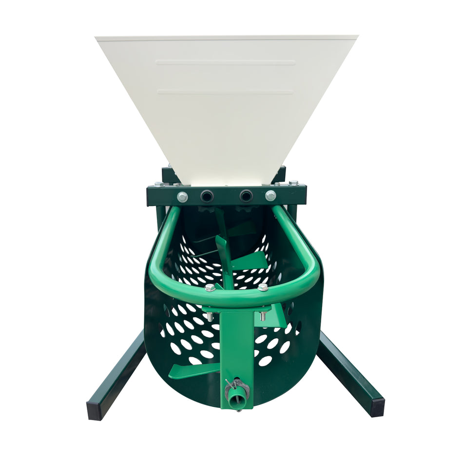 Pachet Zdrobitor manual ZEP DG07 cu desciorchinator 20L + Teasc struguri ZEP 32L fabricat in Romania