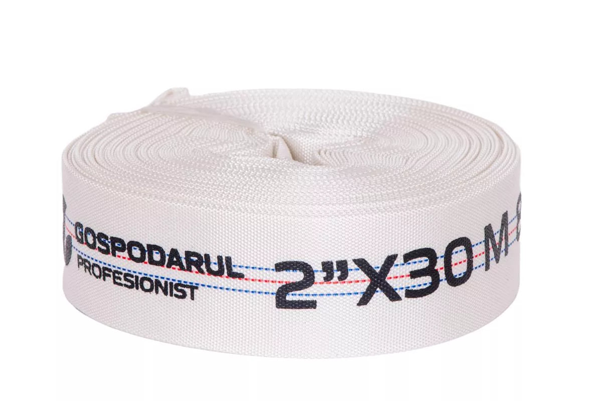 Furtun pompieri PVC panzat, 2” (50mm), 8 BAR, Tip C, 30 metri – rezistenta si flexibilitate pentru presiune inalta