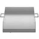 Plita inox pentru gratar pe carbuni, gaz sau electric, Vivatechnix Plancha, 40.6x45.7 cm, cu manere laterale, margine 6 cm