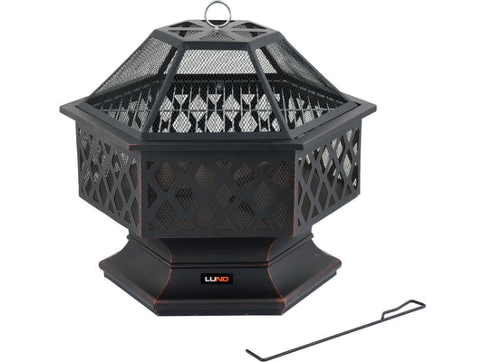 GRĂTAR + VATRĂ GRĂDINĂ, 70X60CM