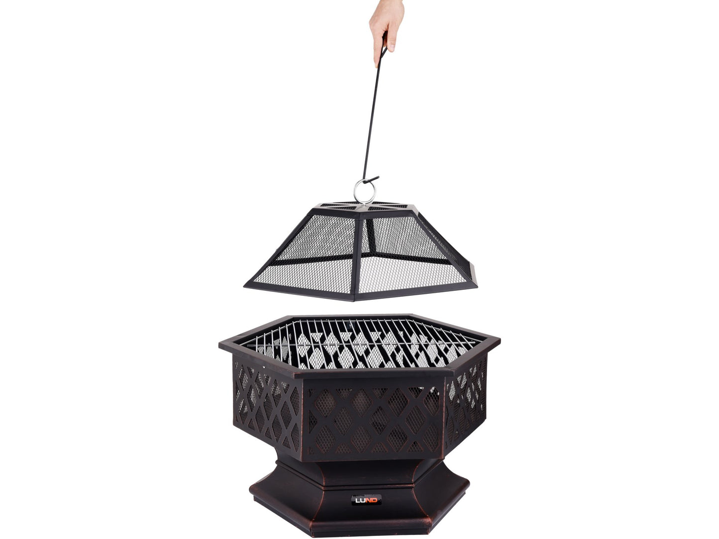 GRĂTAR + VATRĂ GRĂDINĂ, 70X60CM