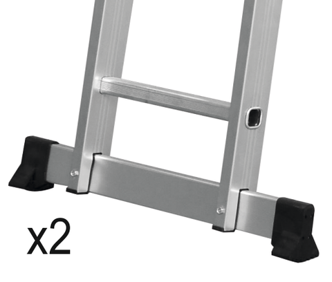 Scara multifunctionala aluminiu 3.4 m, 4x3 trepte, pliabila, capacitate 150 kg, stabilizatori antiderapanti, standard EN131