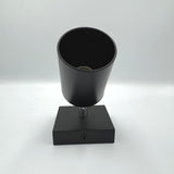 Spot reglabil GU10, 80 mm, negru