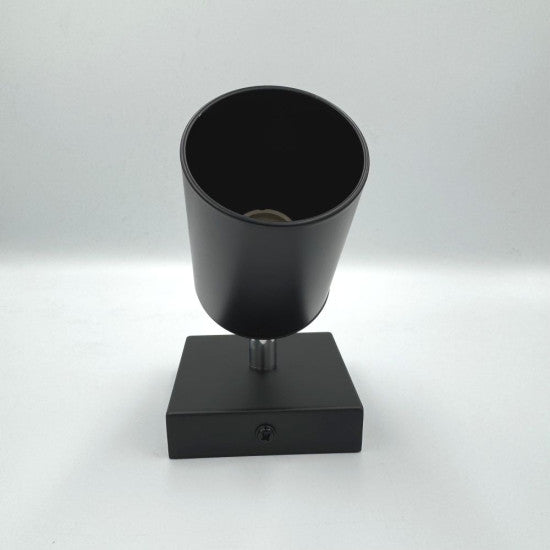 Spot reglabil GU10, 80 mm, negru
