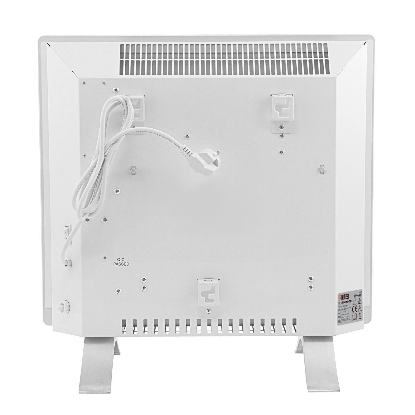 Convector electric Denzel OptiPrime-1000, 1000W, Wi-Fi, ecran tactil, termostat digital, montaj pe perete sau podea