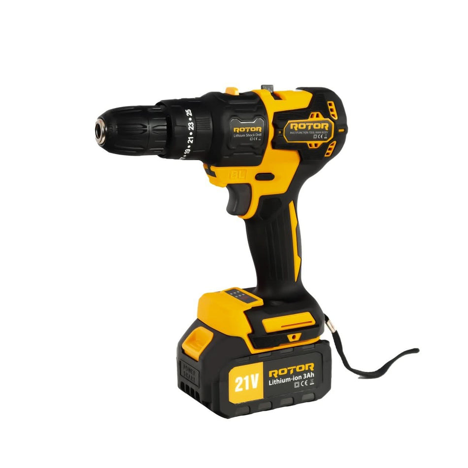 Multifunctional 5 in 1 pe acumulator ROTOR RTS1, 21V, motor brushless, 24000 rot/min, 2 acumulatori