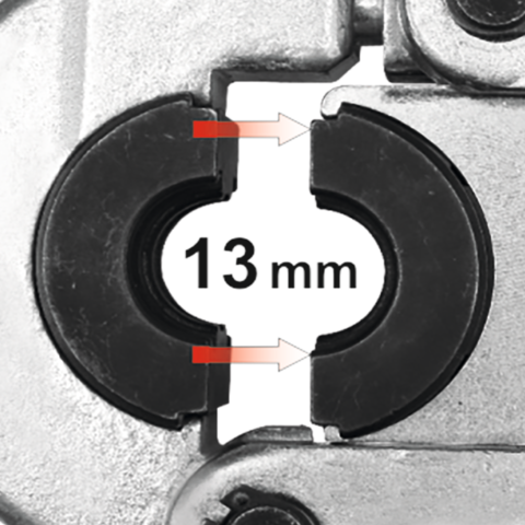 Cleste sertizat tevi PEX-AL-PEX presa hidraulica cu 8 matrici – Putere 60kN si manere telescopice