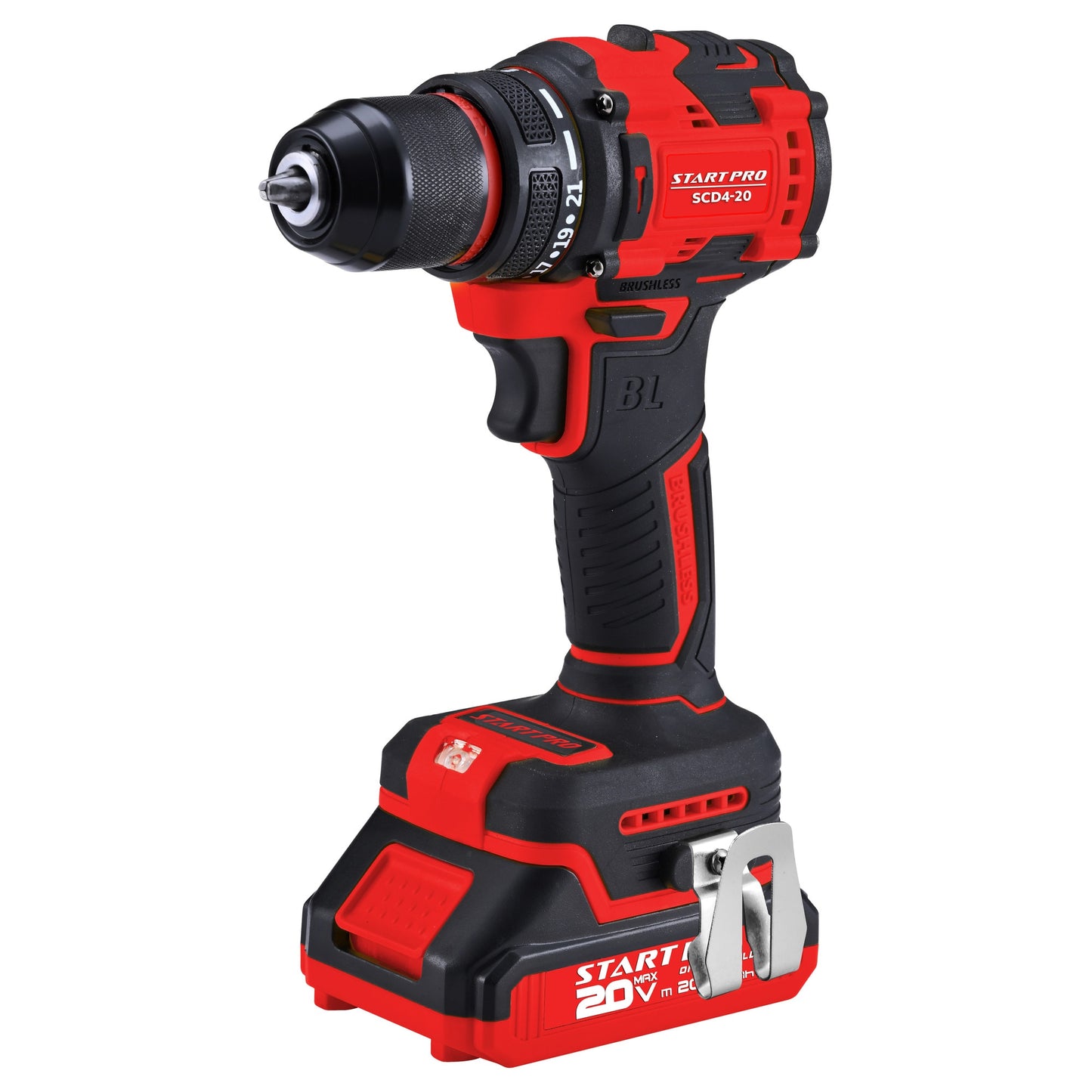 Masina de gaurit si insurubat StartPro SCD4-20 BRUSHLESS, 45Nm