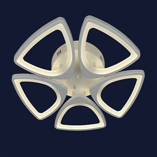 Lustra LED 80W, 5 Brate, Dimabila, 3000-6000K