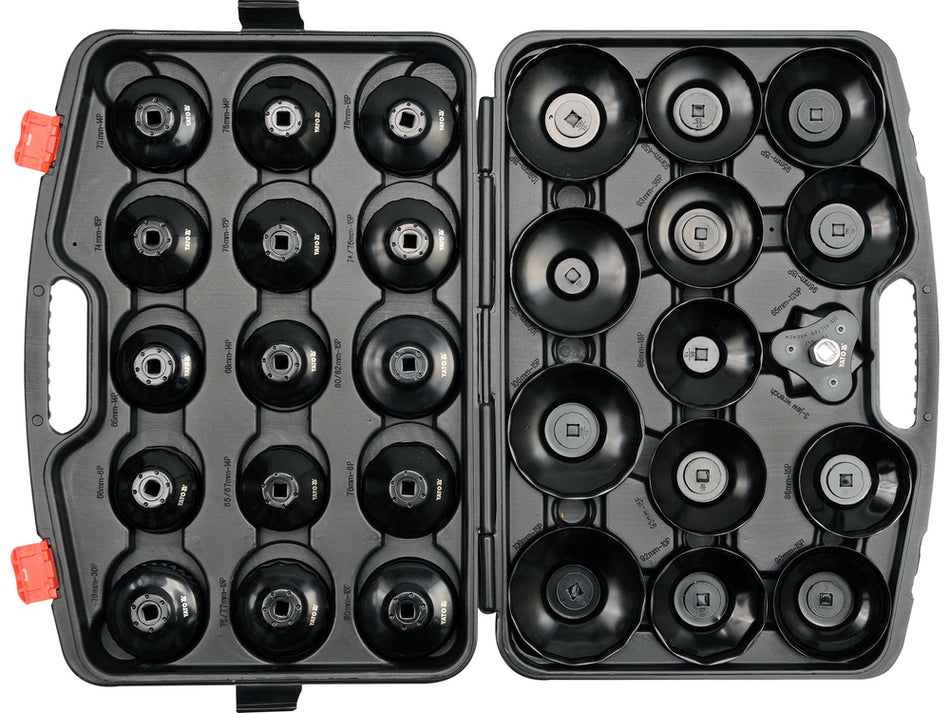 Set chei tubulare pentru filtru ulei, 30 bucati, Yato YT-0596