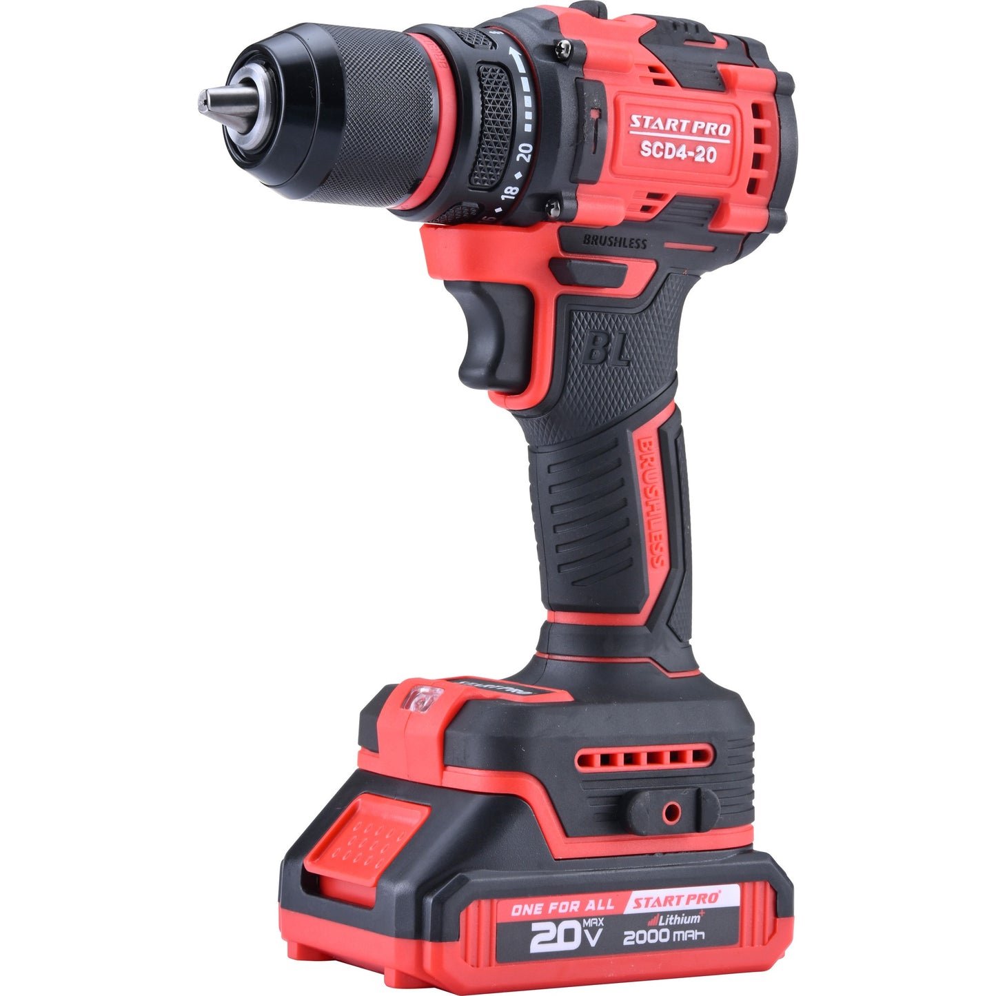 Masina de gaurit si insurubat StartPro SCD4-20 BRUSHLESS, 45Nm