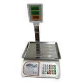 Cantar electronic BRILLO 60kg, LCD dublu, platan inox 335x240mm, acumulator 4Ah