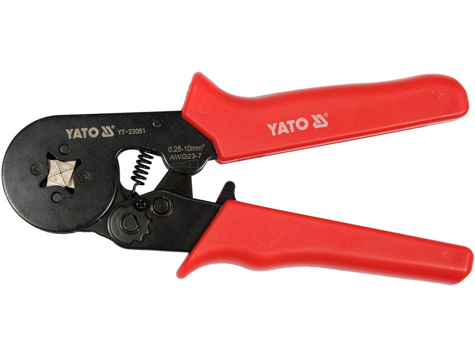 Cleste sertizare conectori YATO YT-23051, mecanism clichet, otel CrV, profesional