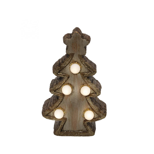 Figurina Ceramica cu Globuri EVA Iluminate, 5 LED-uri Alb Cald, Alimentare LR44, Decor Interior – KDC 15/T