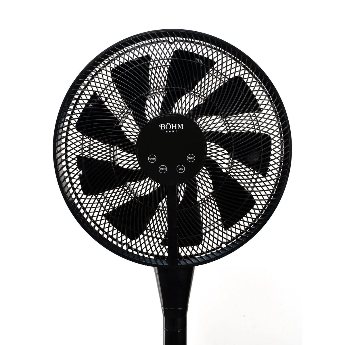 Ventilator de Podea BOHM BY2316, 16", 25W, 8 Viteze, Telecomanda, Timer 12h