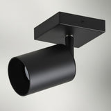 Spot reglabil GU10, 80 mm, negru
