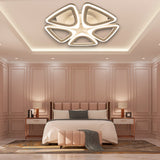 Lustra LED 80W, 5 Brate, Dimabila, 3000-6000K
