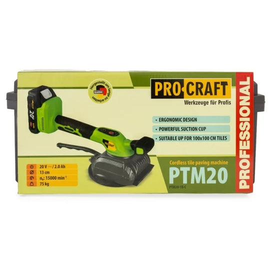 Ventuza Gresie  ProCraft PTM20, 20V, 15000 vib/min