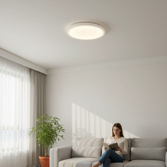 Plafoniera LED Versa IP40 Rama Alba 24W, 2400 lm, 3000-6500K