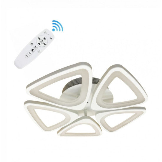 Lustra LED 80W, 5 Brate, Dimabila, 3000-6000K