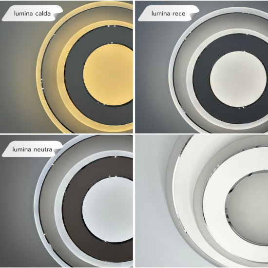 Plafoniera LED Deimos 37W, 2550lm, 220x50mm