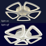 Lustra LED 80W, 5 Brate, Dimabila, 3000-6000K