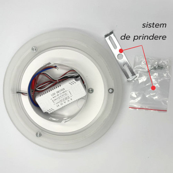 Plafoniera LED Deimos 37W, 2550lm, 220x50mm