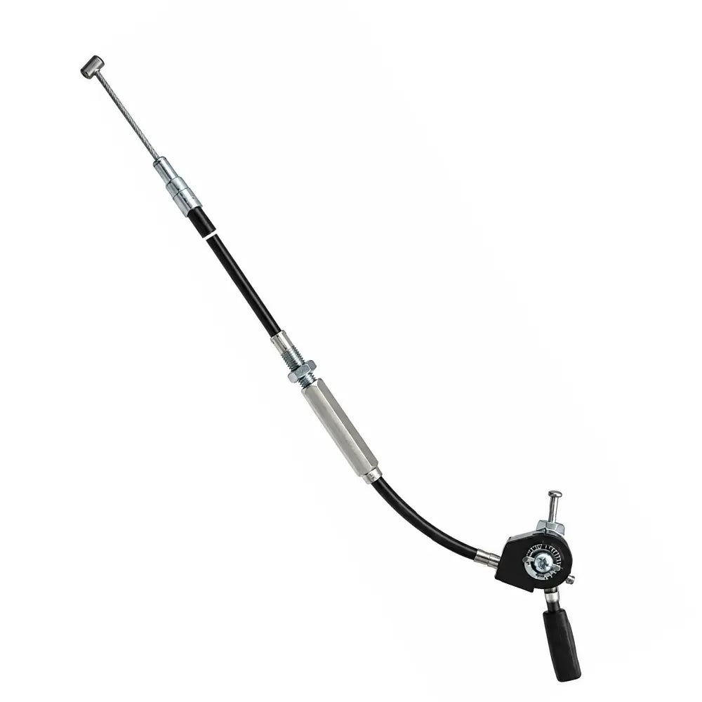 Cablu acceleratie cu intinzator, 150 cm, maneta metalica, motocultor