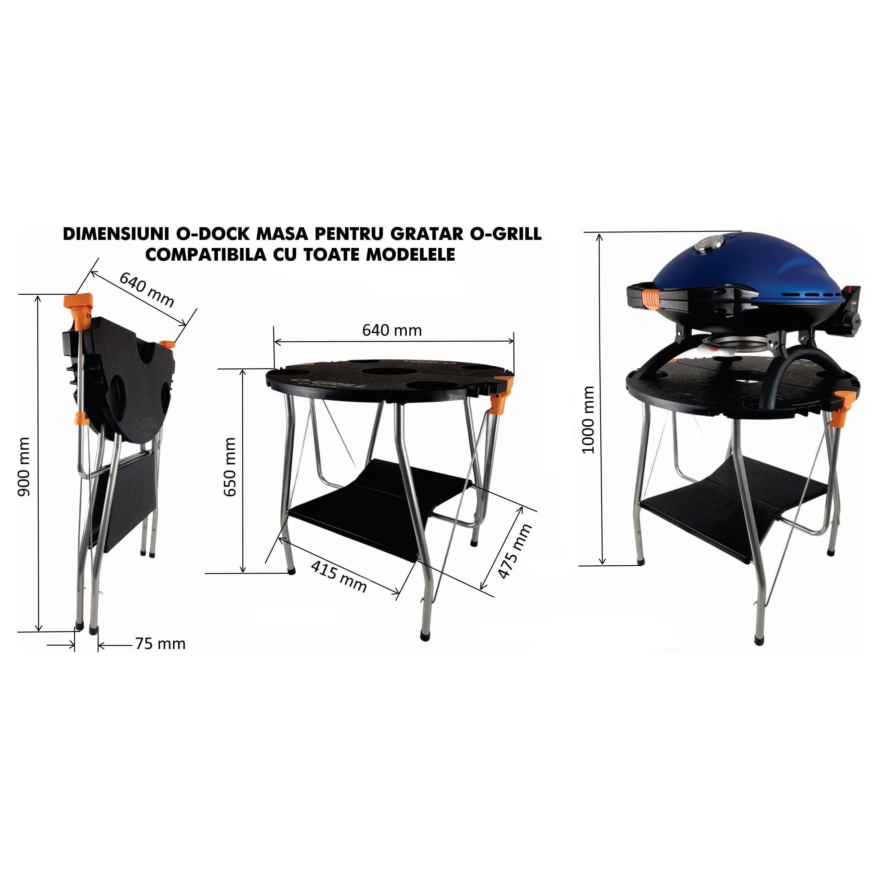 Masa De Gratar O-Dock, Pentru O-Grill, Pliabila, Max 55 Kgl - ZEP.RO - Ți-e la îndemână!