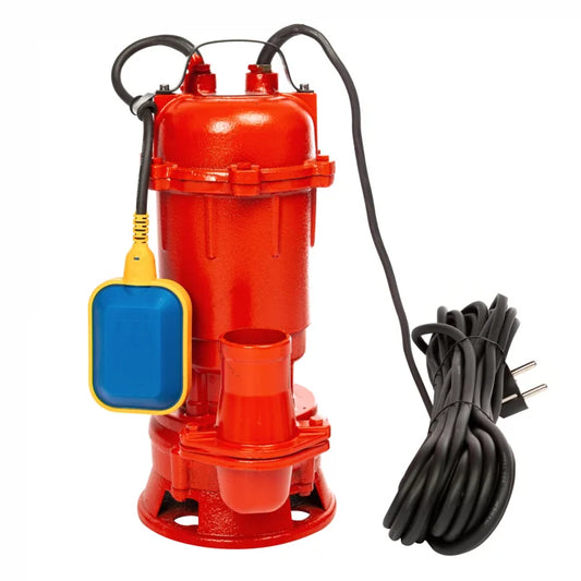 Pompa apa murdara cu tocator, Heber WQCD10-8-0.75F, 750W, debit 10000l/h, H refulare 8 m, submersibila