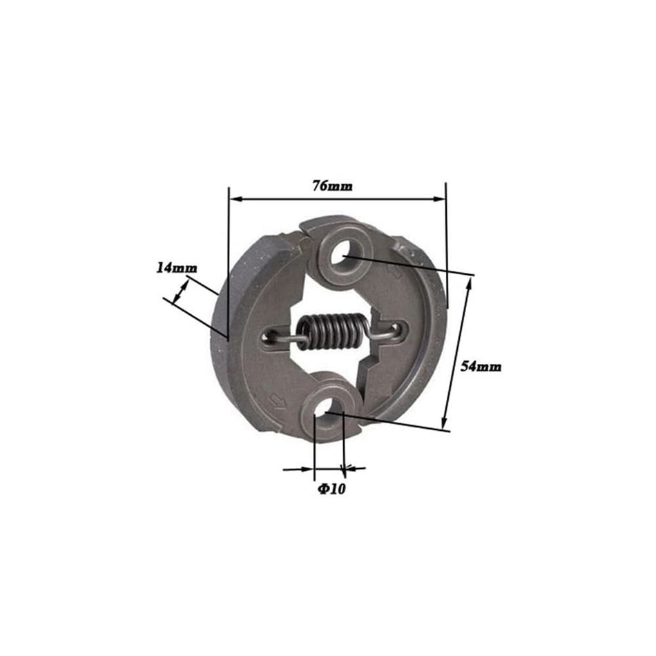 Saboti ambreiaj motocoasa chinezeasca - diametru 76 mm, grosime 14 mm, gaura 10 mm
