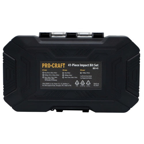 Set biti de impact PROCRAFT IBS-41 , 41 piese