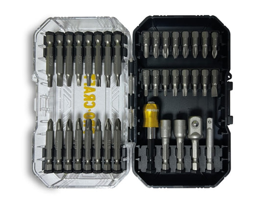 Set biti PROCRAFT BS-37 , 37 piese , biti , adaptoare priza ,chei cu piulita