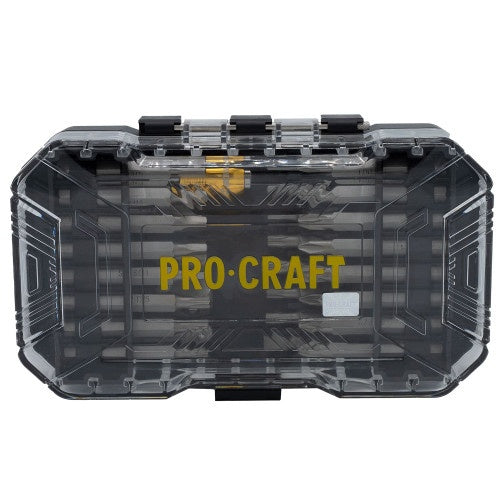 Set biti PROCRAFT BS-37 , 37 piese , biti , adaptoare priza ,chei cu piulita