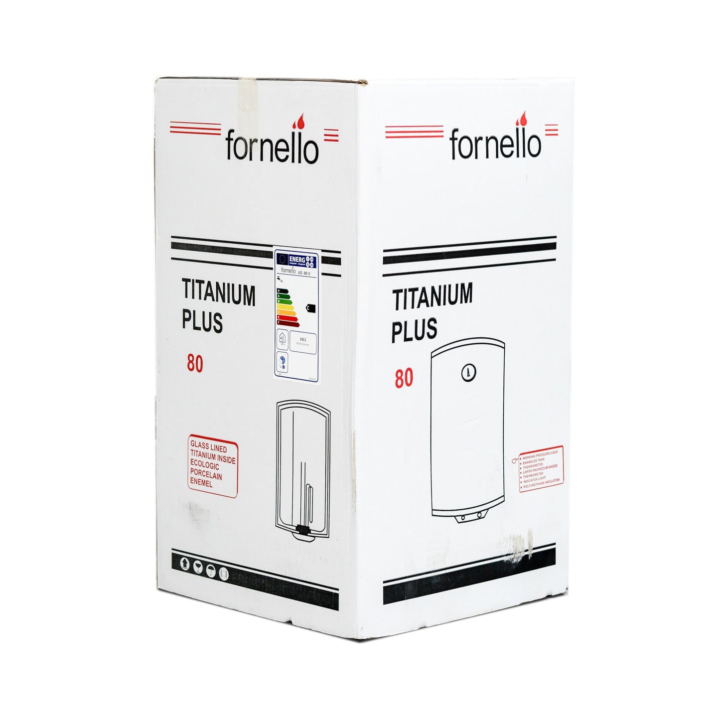 Boiler electric Fornello Titanium Plus 80 litri, 2000 w