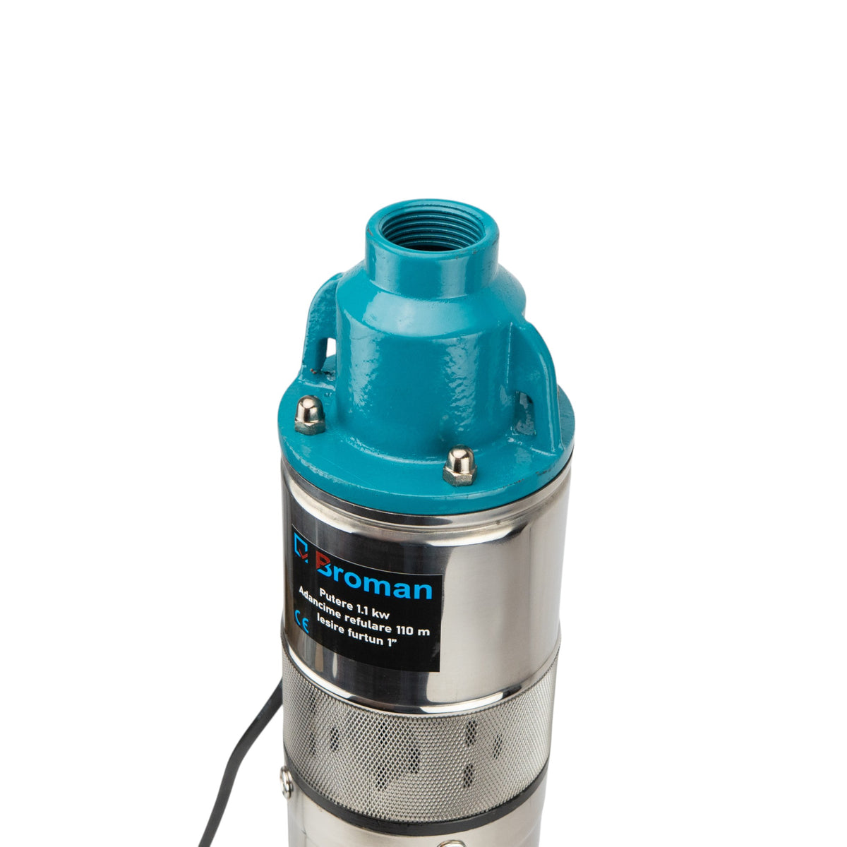 Pompa Submersibila Broman 4QGD | 1100W | 110m | 3 mc/h | Inox | Cablu 10m