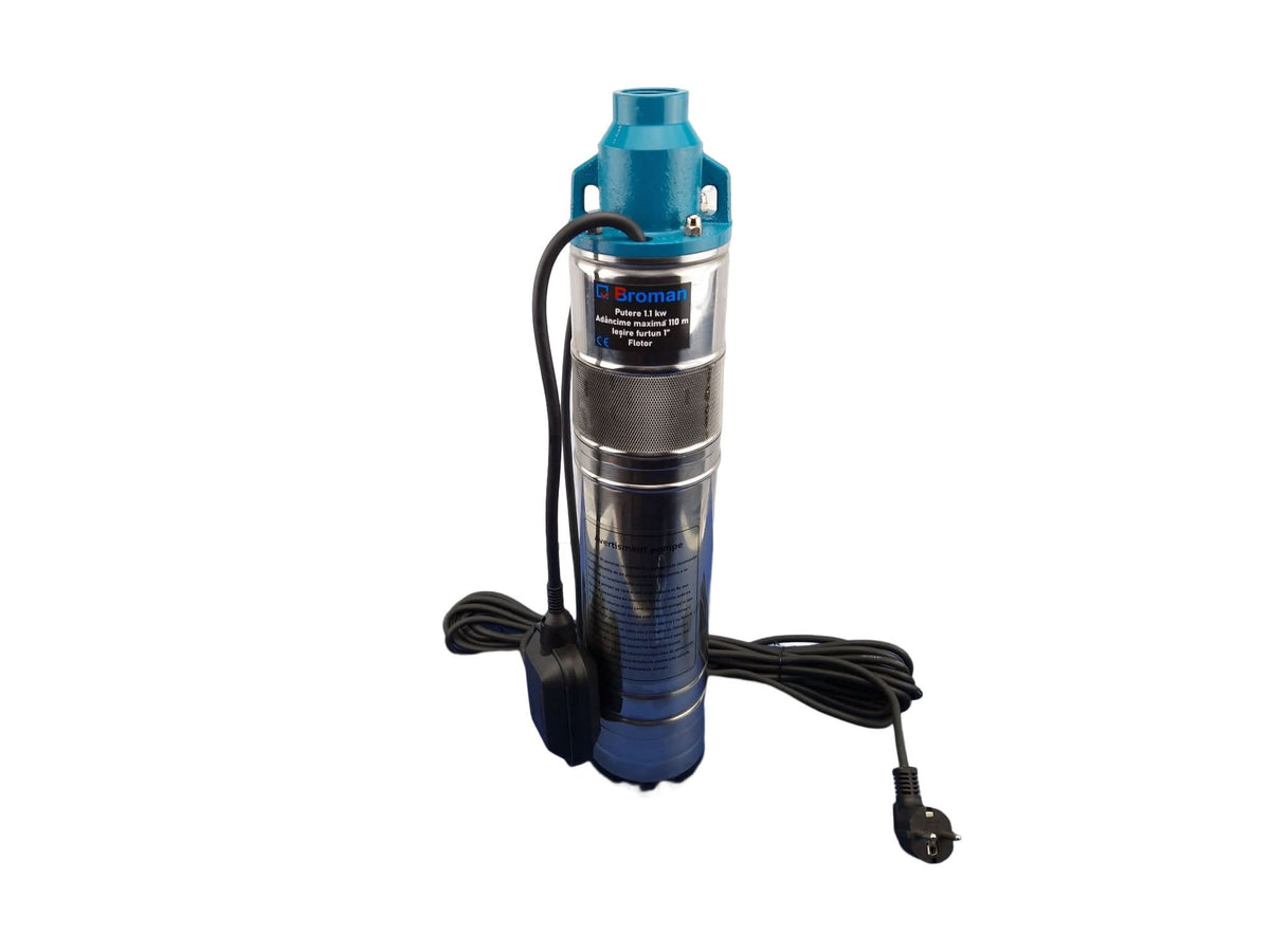 Pompa Submersibila Broman Tip Tun | 1.1 kW | 110m | Surub | Plutitor | 220V