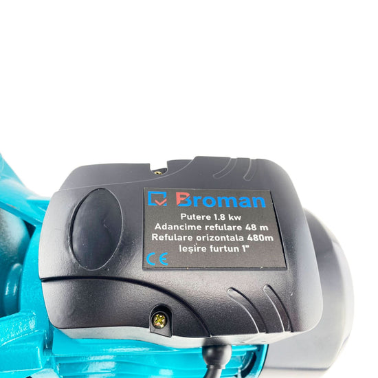 Pompa Hidrofor Broman JET100L, 1CP, 60 l/min, Refulare 48 m, Aspiratie 9 m, Corp Fonta