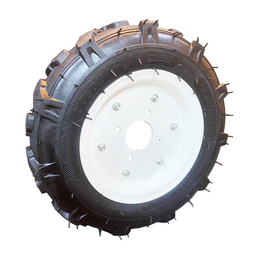Roata Broman 4.00-10 pentru motocultor, cu profil de tractor, flansa 70 mm