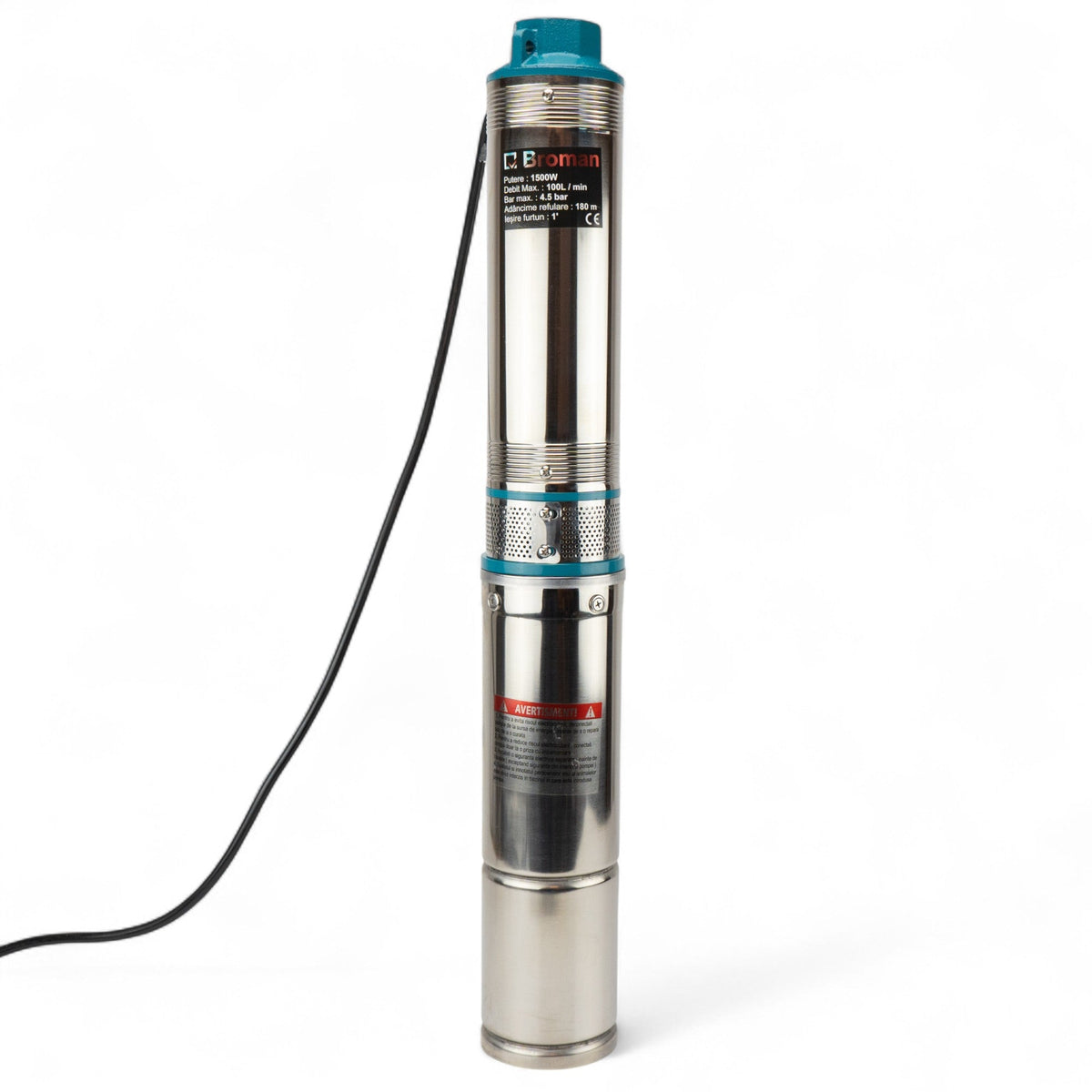 Pompa submersibila Broman 4SDM 4/6 BRM01829, 1500W, inclusa in kit
