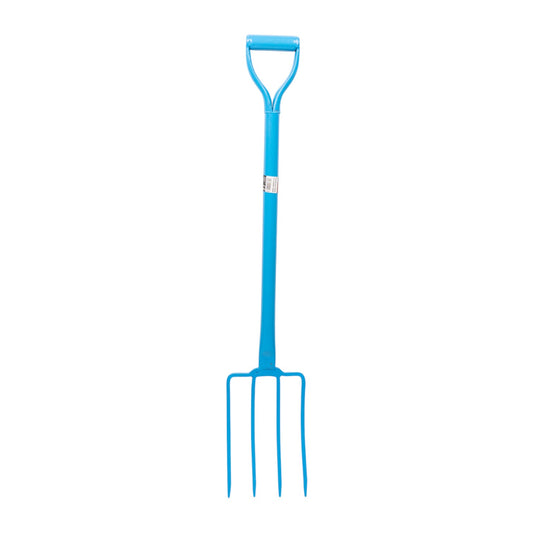 Furca BROMAN 4 coarne cu coada metalica, rezistenta, pentru fan si materiale