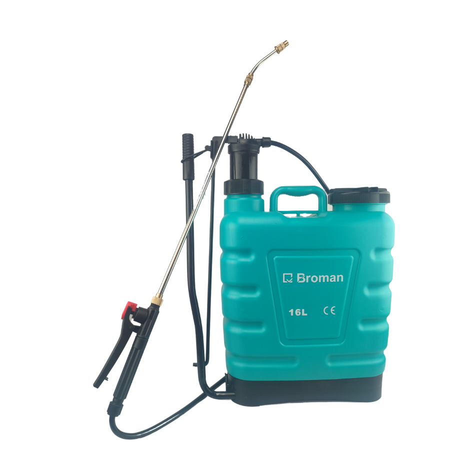 Pompa de stropit manuala Broman, 16L, plastic, pentru gradini, livezi, agricultura