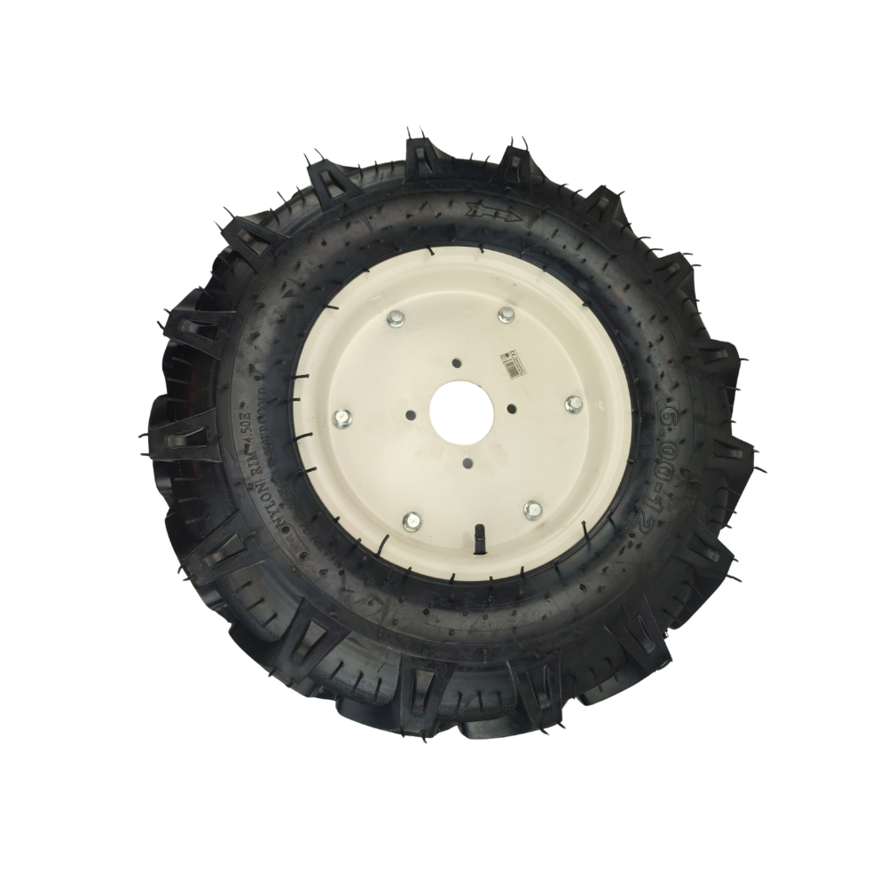 Roata Motocultor Tractor Broman 6.00-12 | Flansa Inclusa | Cauciuc Agricol