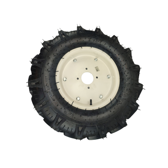 Roata Motocultor Tractor Broman 6.00-12 | Flansa Inclusa | Cauciuc Agricol