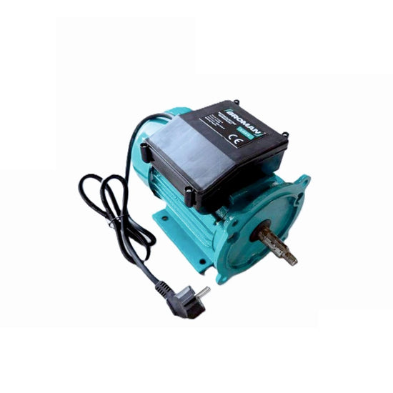Motor electric BROMAN 1.1kW 220V monofazat, ax pentru fulie 3-3.5-4