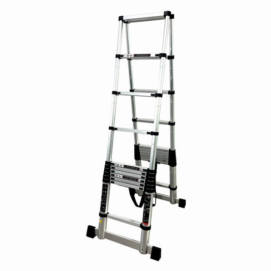 Scara telescopica aluminiu ZEP TOOLS JL-102, 6.2 m, 2x10 trepte, 150 kg