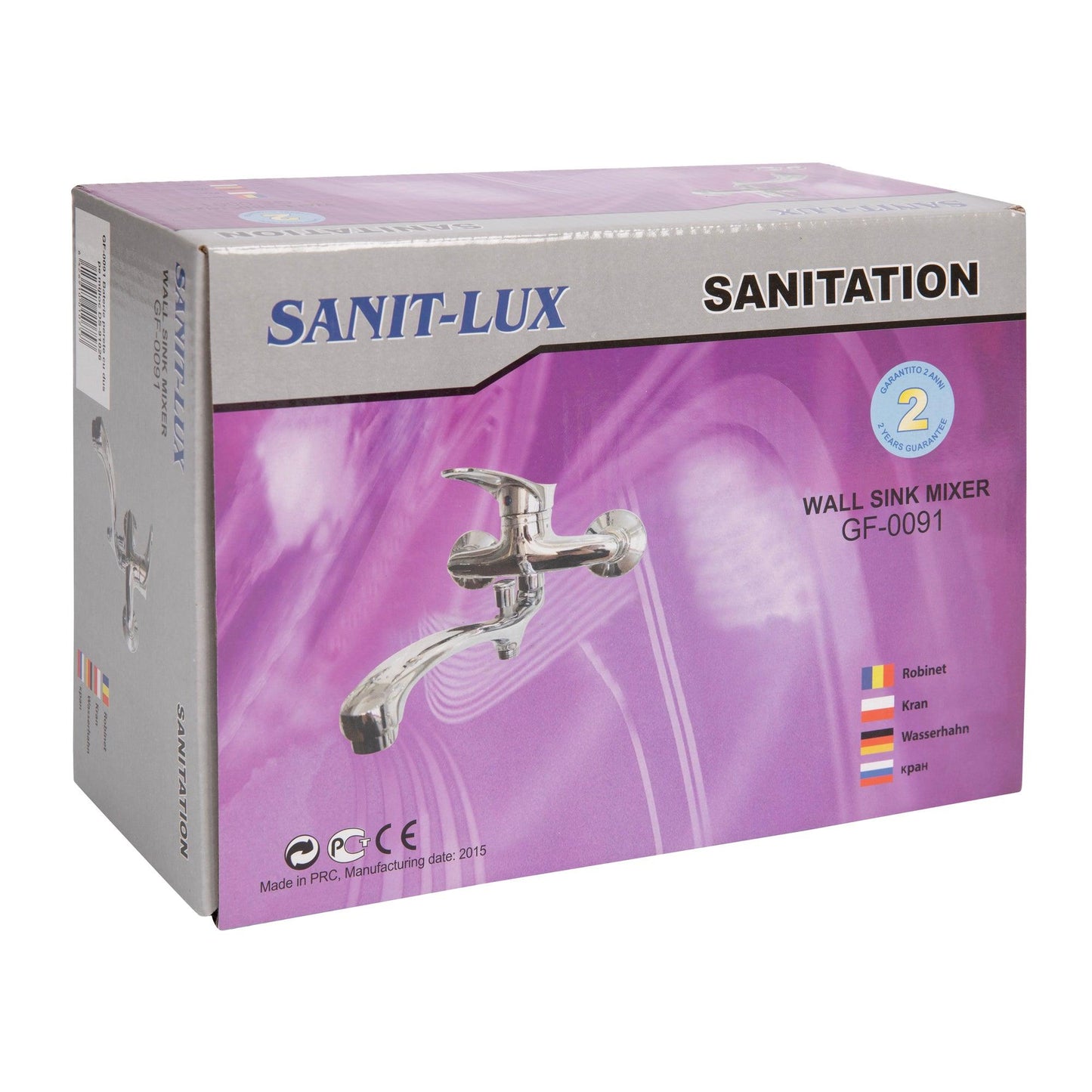 Baterie de perete SANIT LUX cu dus pe mijloc DS-91026 finisaj cromat - ZEP.RO - Ți-e la îndemână!